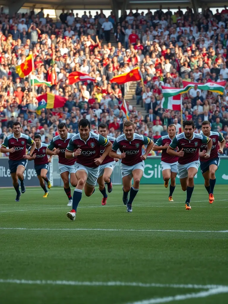 A community event with rugby demonstrations and family activities, promoting rugby to a wider audience and fostering community spirit.